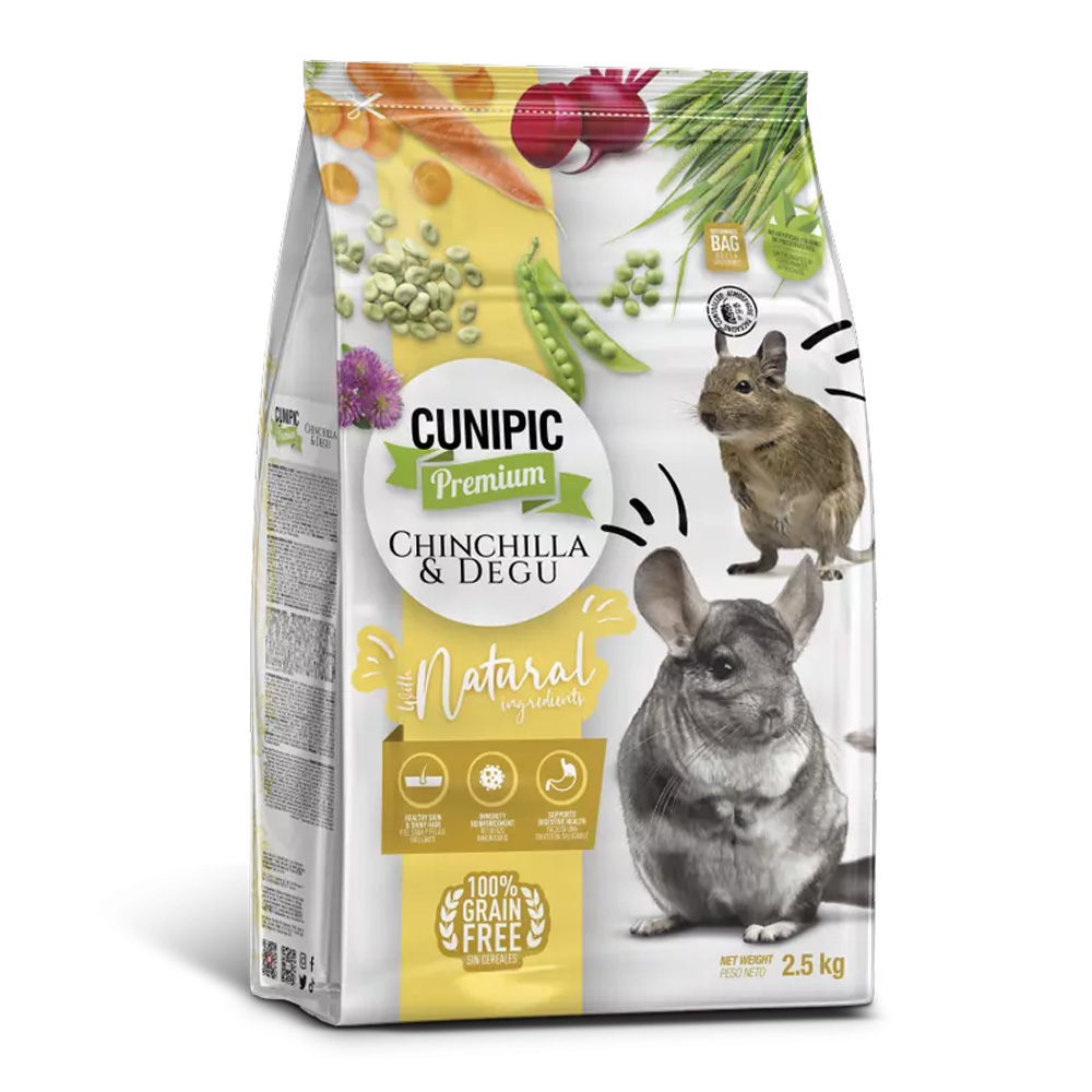 CUNIPIC Chinchilla & Degu karma dla szynszyli i koszatniczek 2,5kg